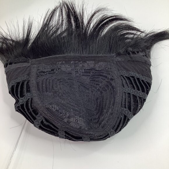 New Born Free REMI Wig 100% Human Hair Short Bob Bangs Color 1 - Picture 6 of 9